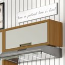Ver imagem 6 de Armário Aéreo para Geladeira 1 Porta Basculante Imperatriz 100% MDF Marrom/Freijó/Off White