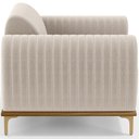 Ver imagem 6 de Poltrona Decorativa Base De Madeira Castanho e Pés Metalizado D'Ouro Molino D02 Bouclê Creme B-54 -