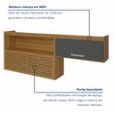 Ver imagem 5 de Armário Aéreo 2 Portas 1 Nicho Ripado 200 Cm Princesa  100% Mdf