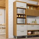 Ver imagem 1 de Paneleiro Torre Quente 2 Portas 1 Gaveta Princesa  100% Mdf