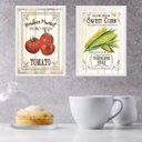 Ver imagem 1 de Kit 2 Quadros Vintage para Decorar Cozinha 33x24cm:moldura Preta