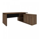 Ver imagem 2 de Mesa para Escritório em L Diretor Y37 160cm Artany Nogal E Preto