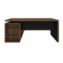 Ver imagem 6 de Mesa para Escritório em L Diretor Y37 160cm Artany Nogal E Preto