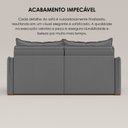 Ver imagem 7 de Sofá Cama Retrátil em Madeira Eucalipto e Bouclê 200cm Creta