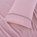 Ver imagem 5 de Jogo de Cama Lençol Queen Luxuria Percal 300 Fios 4 Peças - Rosê - 100% Poliéster