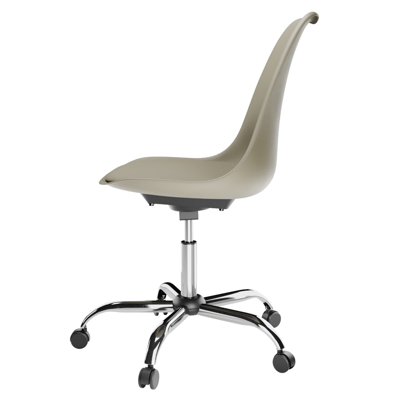 Cadeira para Escritório Eames Estofada Saarinen PP Base Aço Cromado - 2