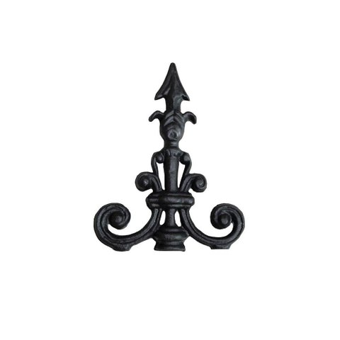 Ponteira Ponta de Lança Ferro N19 Grade Portão Muro 23x18cm