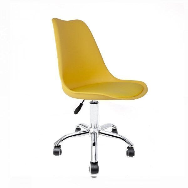 Cadeira Base Cromada com Rodízios Saarinen Office  - 1