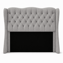 Ver imagem 1 de Cabeceira para Cama Box Casal 1.40 Tecido Boucle:Cinza