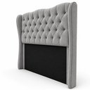 Ver imagem 4 de Cabeceira para Cama Box Casal 1.40 Tecido Boucle:Cinza