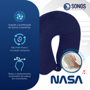 Ver imagem 3 de Kit 2 Almofadas de Pescoço Tradicional Sonos Azul