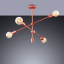 Ver imagem 2 de Lustre Pendente Luminária Moderno Sputnik Circuit Retro Vintage 4 Lâmpadas E27:Cobre/110V/220V