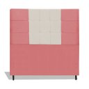Ver imagem 1 de Cabeceira Estofada Box Solteiro Encosto para Cama Maveric 94x126 Composê Rosa/bege