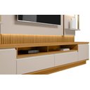 Ver mais imagens de Conjunto Modular 297cm para Tv com Rack + Painel + 2 Módulos Laterais São Paulo Linea Brasil - Tauar