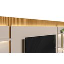 Ver imagem 5 de Conjunto Modular 297cm para Tv com Rack + Painel + 2 Módulos Laterais São Paulo Linea Brasil - Tauar