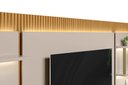 Ver imagem 5 de Conjunto Modular 297cm para Tv com Rack + Painel + 2 Módulos Laterais São Paulo Linea Brasil - Tauar