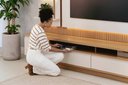 Ver imagem 7 de Conjunto Modular 297cm para Tv com Rack + Painel + 2 Módulos Laterais São Paulo Linea Brasil - Tauar