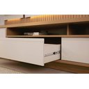 Ver imagem 4 de Conjunto Modular 297cm para Tv com Rack + Painel + 2 Módulos Laterais São Paulo Linea Brasil - Tauar