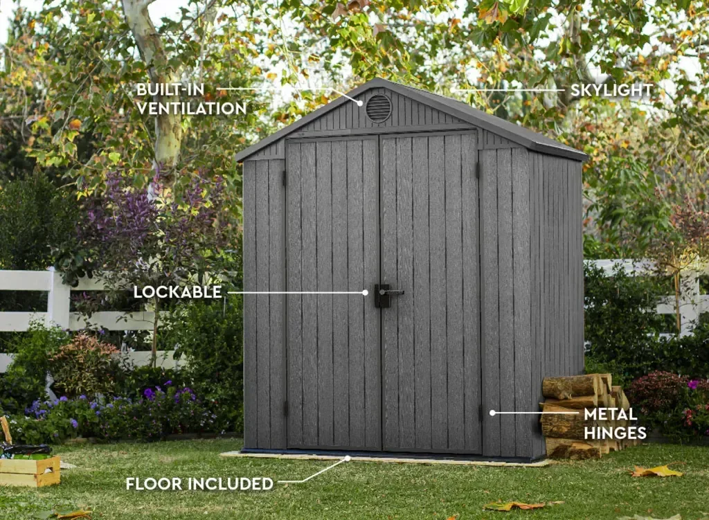 Ver imagem 2 de Depósito de Jardim Darwin 1,8m X 1,2m – Keter