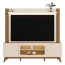 Ver imagem 6 de Estante Painel TV 70 pol. 198cm com LED Lugo Off White/Amendoa Z30 - Mpozenato