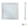 Painel Led Recuado de Sobrepor 24w Plafon Quadrado Bivolt - Branco - Branco Neutro 4000k - 110v/220v - 5