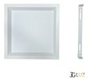 Ver imagem 5 de Painel Led Recuado de Sobrepor 24w Plafon Quadrado Bivolt - Branco - Branco Neutro 4000k - 110v/220v