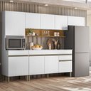Ver imagem 6 de Cozinha (com Balcão com Tampo) 9 Portas 1 Gaveta Line Supremo/supremo/cp-freijo - Ssx Multicoisas