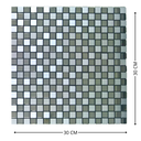 Ver imagem 2 de Pastilha Adesiva Aluminio Decoração Banheiro Cozinha Quad Pe