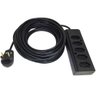 Extensão Elétrica 10/20a 10 Metro 5 Tomadas Cabo Pp 2x1,0mm - 1