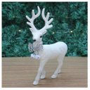 Ver imagem 1 de Kit 2 Enfeites Decorativos Rena Branca com Guizo Natal 21cm