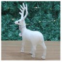 Ver imagem 3 de Kit 2 Enfeites Decorativos Rena Branca com Guizo Natal 21cm