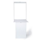 Ver imagem 2 de Mesa Dobrável Retrátil de Parede Retangular em Mdf Branca - Móveis Britz