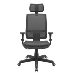 Cadeira Escritório Presidente Ergonômica NR17 com Relax Tela Mesh Brizza - 1