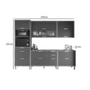 Ver imagem 4 de Módulo Cozinha Mgm Eloise 5 Peças C5p161 Cinamomo/titanium-mgm