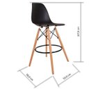 Ver imagem 3 de Banqueta Eames Dsw Azul/Bic