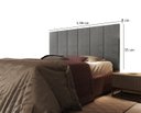 Ver imagem 4 de Cabeceira Cama Box Queen 1.58 Flora:Cinza