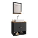 Ver imagem 1 de Gabinete Arm Banheiro Deli 2 Portas com Cuba Torino Branca