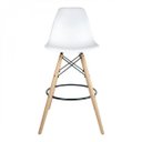 Ver imagem 6 de Banqueta Eames PP Dsw-m Branco/Madeirado