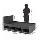 Ver imagem 2 de Cama de Solteiro 4 Nichos Baru CabeCasa MadeiraOriginals