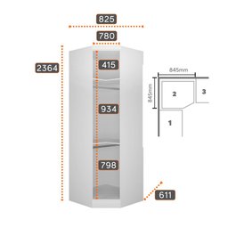 Closet Modulado Safira 009 Clic Moveis - 6
