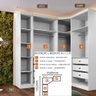 Closet Modulado Safira 009 Clic Moveis - 2