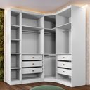 Ver imagem 1 de Closet Modulado Casal 6 Gavetas Safira 009 Mdf sem Portas Una Mobília