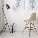 Ver imagem 1 de Banqueta Alta com Encosto Eames Dsw Bege/Fendi
