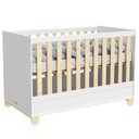 Ver imagem 2 de Quarto de Bebê 4 Portas Cômoda com Porta Rope Natural Branco Acetinado - Matic