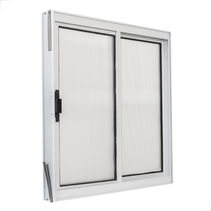 Janela 2 Folhas de Correr em Alumínio Branco A60 L60 com Policarbonato Ideal para Pequenos Espaços
