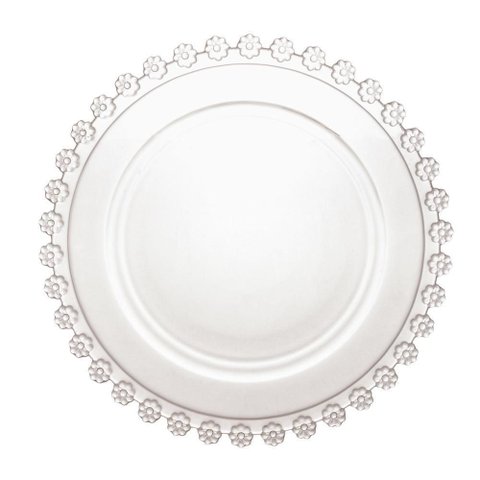 Travessa / Souplat de Cristal Daisy 32cm | Casa Del Grande