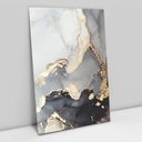 Ver imagem 1 de Quadro Decorativo em Canvas Abstrato Mármore Gray TaColado Borda Infinita 90 x 60cm