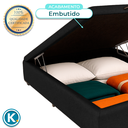 Ver imagem 3 de Cama Box Bau Viuvo Blindado Nature Preto 128x188