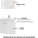 Ver imagem 5 de Gabinete Espelheira e Cuba Branca 70cm Munique Branco Bechara