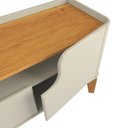 Ver imagem 4 de Rack com 180cm Cantos Arredondados 4 Portas para Tv 75 Flip 1.8 Patrimar Off White/cinamomo
